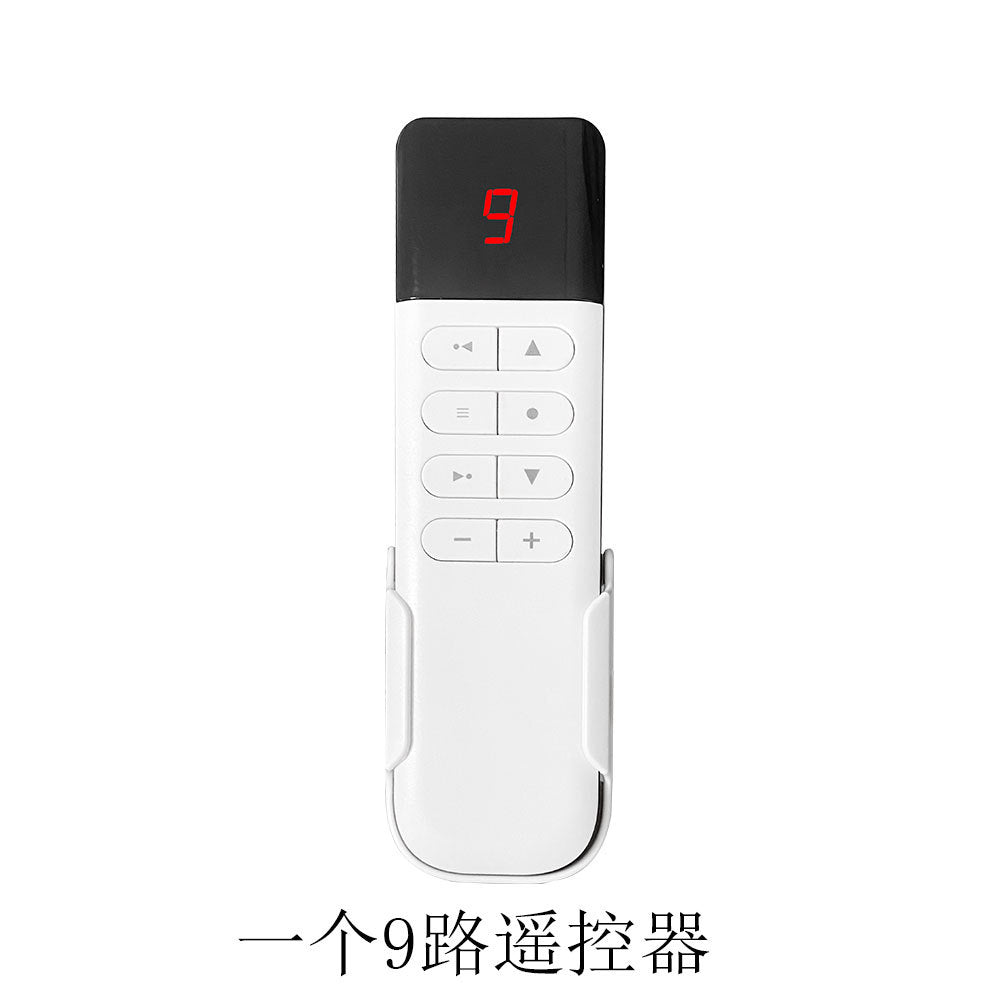 Blue zigbee electric curtain motor with bracket and control wires