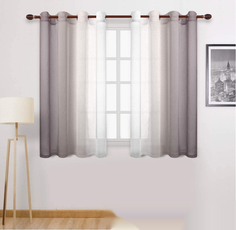 Gradient Sheer Curtain for Balconies