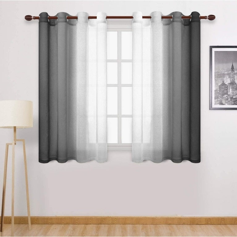 Gradient Sheer Curtain for Balconies