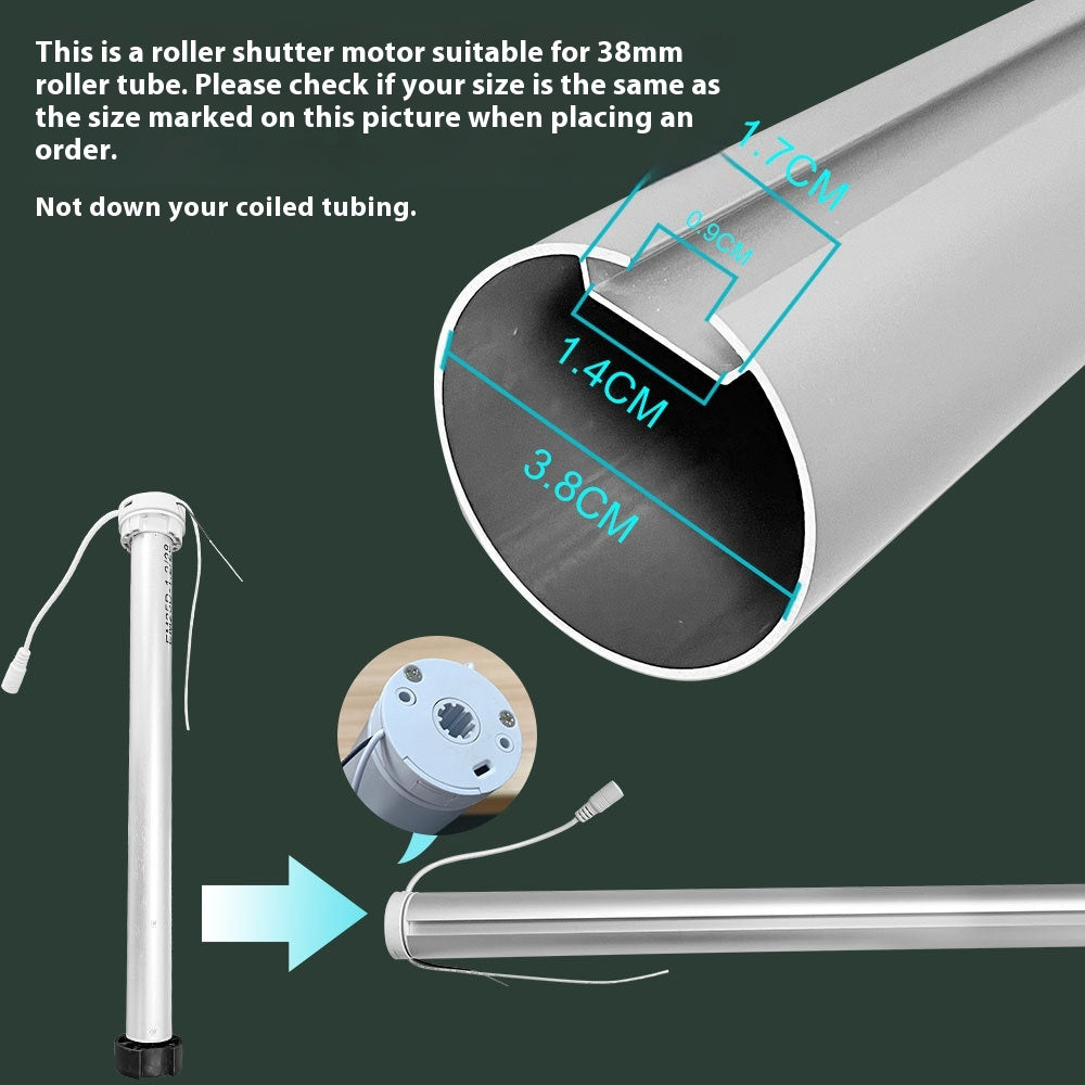 WIFI smart roller shutter motor with remote control and accessories