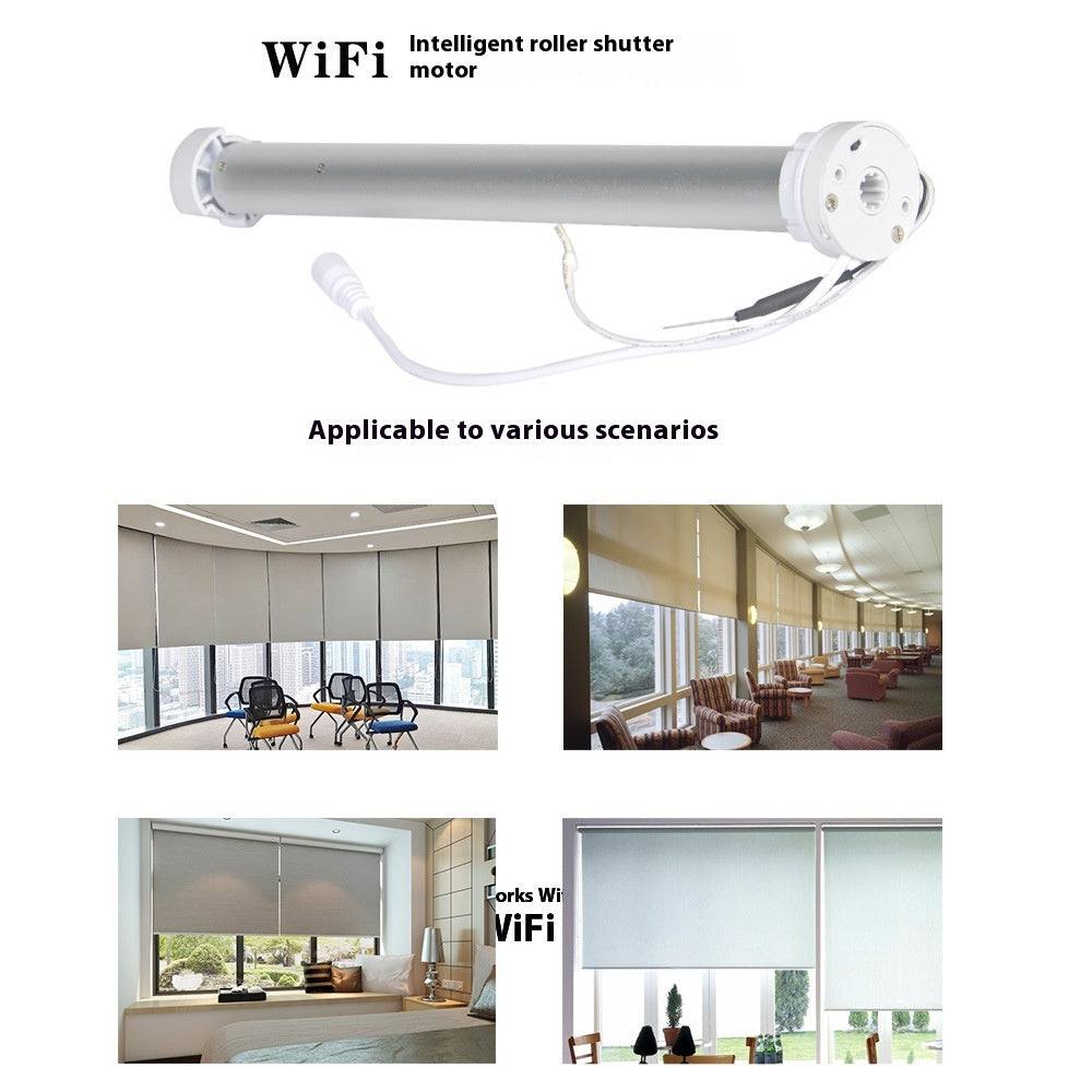 WIFI smart roller shutter motor with remote control and accessories