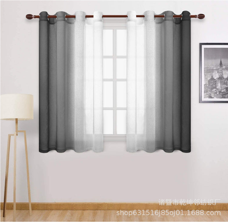 Gradient Sheer Curtain for Balconies