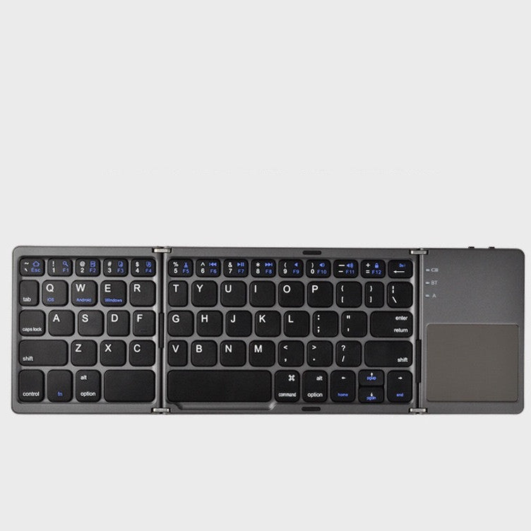 Folding Tablet Phone Computer Wireless Foldable Bluetooth Keyboard Multi-Function Button